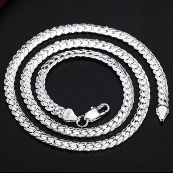 New Unisex S925 Sterling Silver 5mm Necklace - Picture 5 of 5